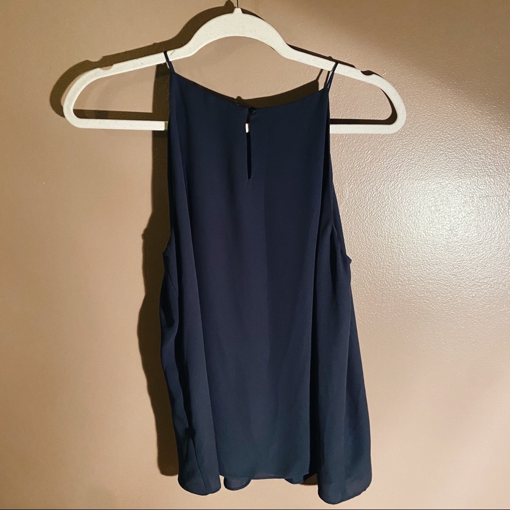 Navy Blouse Tank - Picture 2 of 3